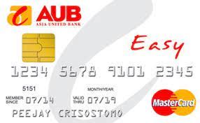 aub easy mastercard